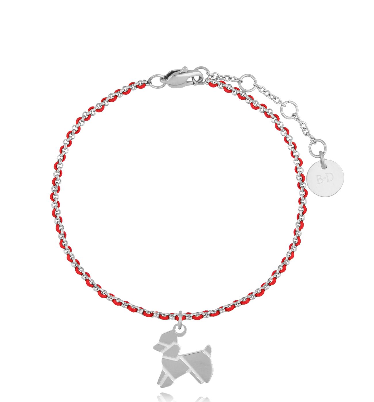 Bransoletka srebrna z pudelkiem Poodle BSA0477