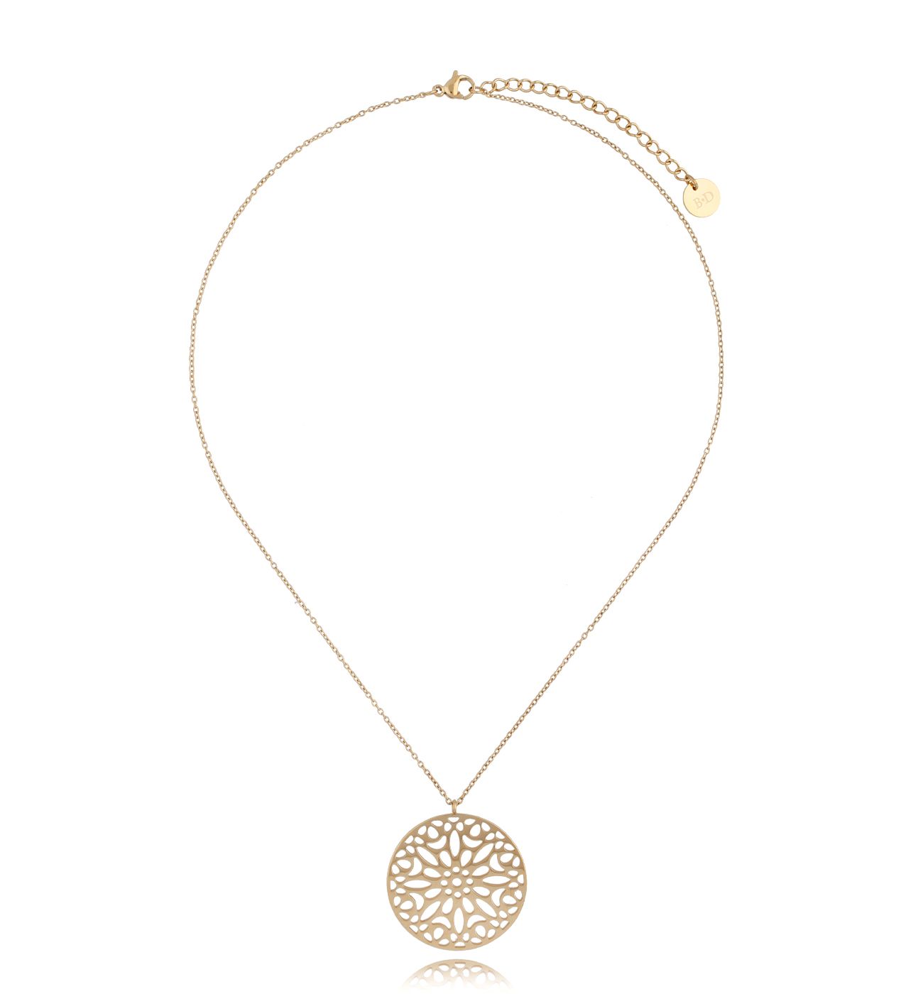 Naszyjnik ze stali szlachetnej pozłacany Grenada - By Dziubeka