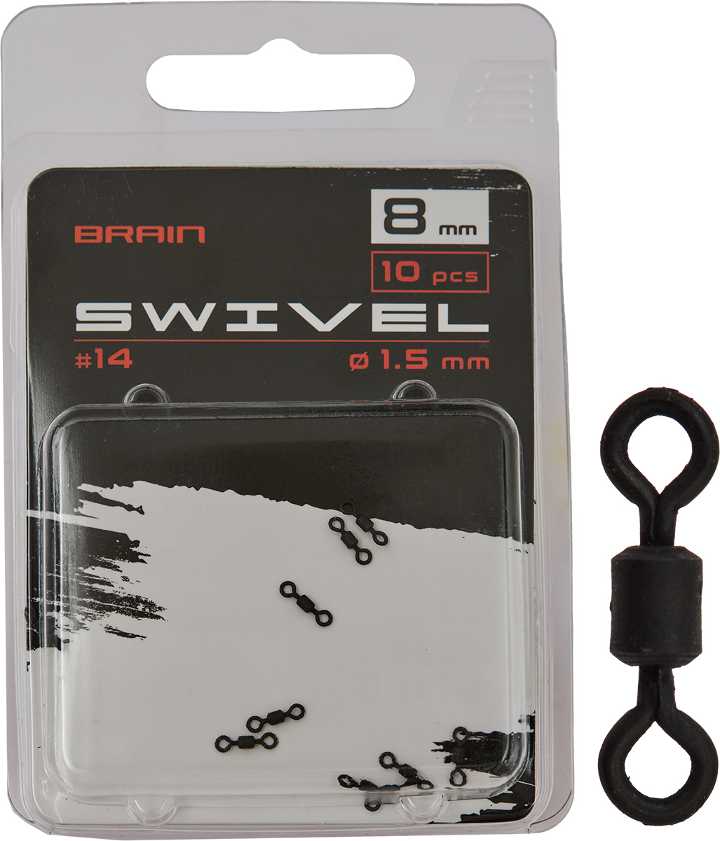 Brain Krętlik Swivel #14, 8mm, diam 1,5mm