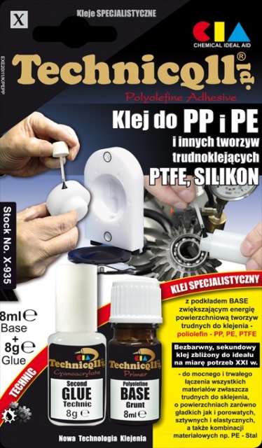 TECHNICQLL KLEJ DO PE PP PTFE 8G+8ML - Petrostar