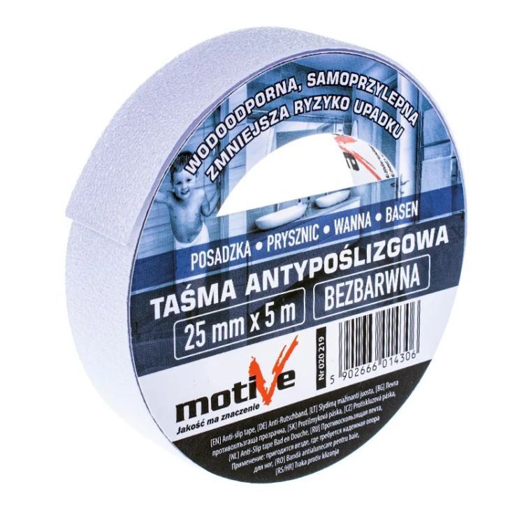 Taśma antypoślizgowa Motive clear 25mm/5m 1 szt.