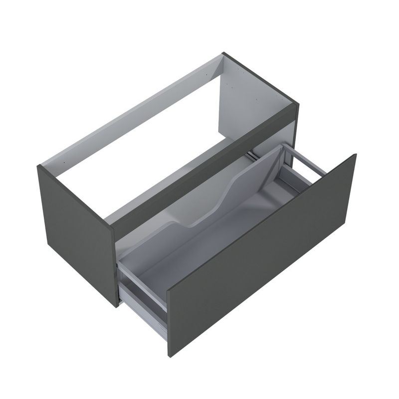 Szafka podumywalkowa Oltens Vernal 100 cm grafit mat, QuietClose, MDF 1 szt.