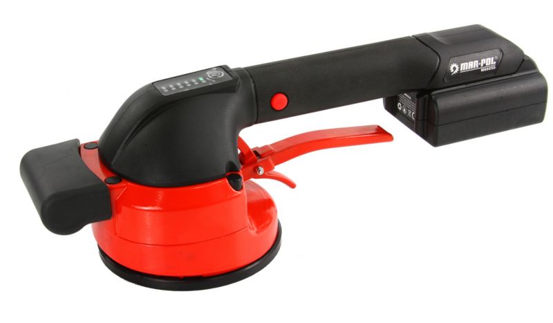 Przyssawka wibrująca MAR-POL do układania płytek wibrator do poziomowania 2x aku 18V 1szt.