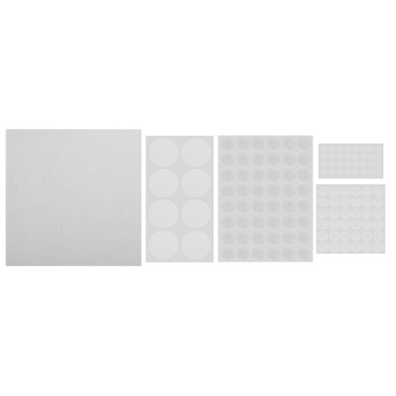 Podkładki filcowe i piankowe TOPEX samoprzylepne, białe, 125 szt. 1 kpl