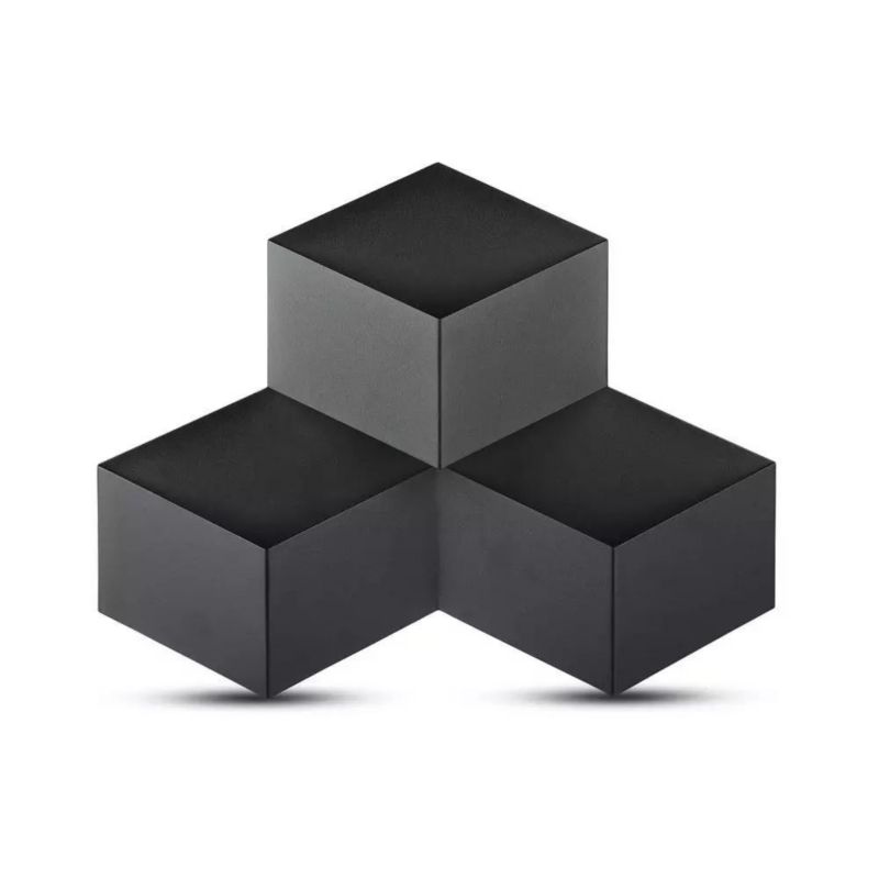 Kinkiet ścienny V-TAC Vt-709 czarny LED 9W 3000K 990lm IP20 wym: 33,5 x 44 x 7,5 cm - 1 szt.