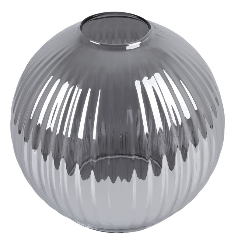 Klosz do lampy wiszącej Light Home LH Riffle E27 szary szklany 14x14cm 1szt.