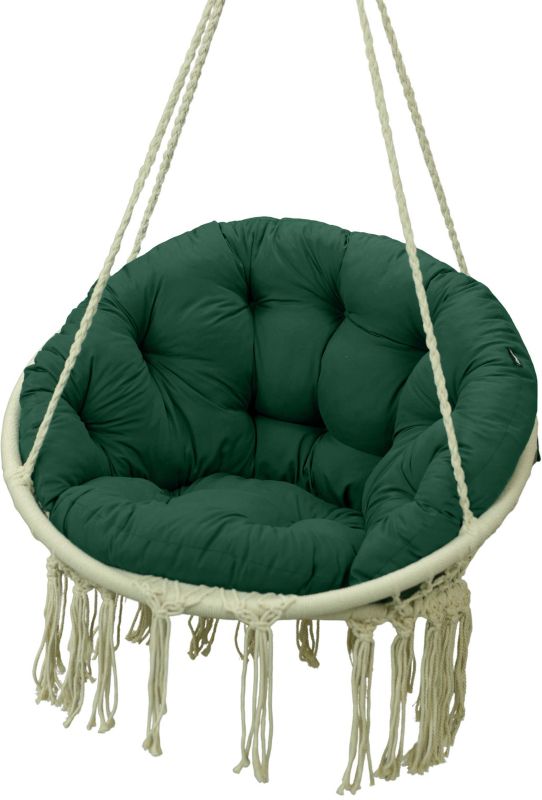 Poduszka na fotel wiszący AMPO 110x60 cm ciemny zielony 1 szt.