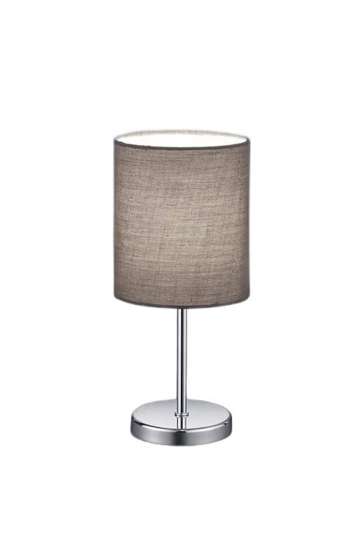 Lampka stołowa RL Jerry srebrno-brązowa 1 x E14 x 40W IP20 wym: 28.5 x 13 x 13 cm tkanina - 1 szt.