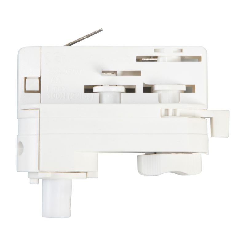 Złączka do lampy wiszącej Milagro Track 3-obwodowa biała