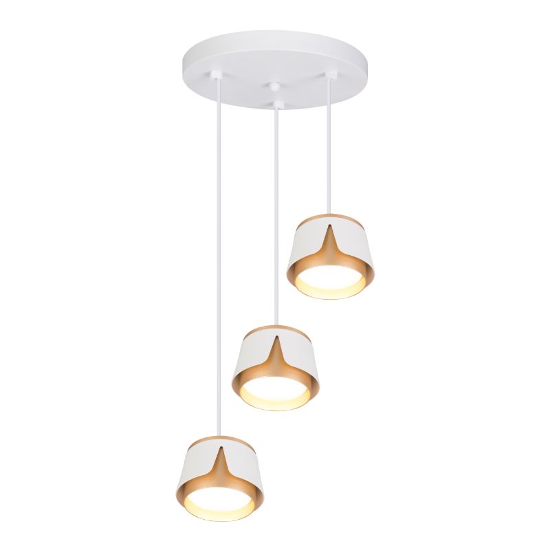 Oprawa wisząca, DPM, 3 x GX53, biało-złota, 1szt