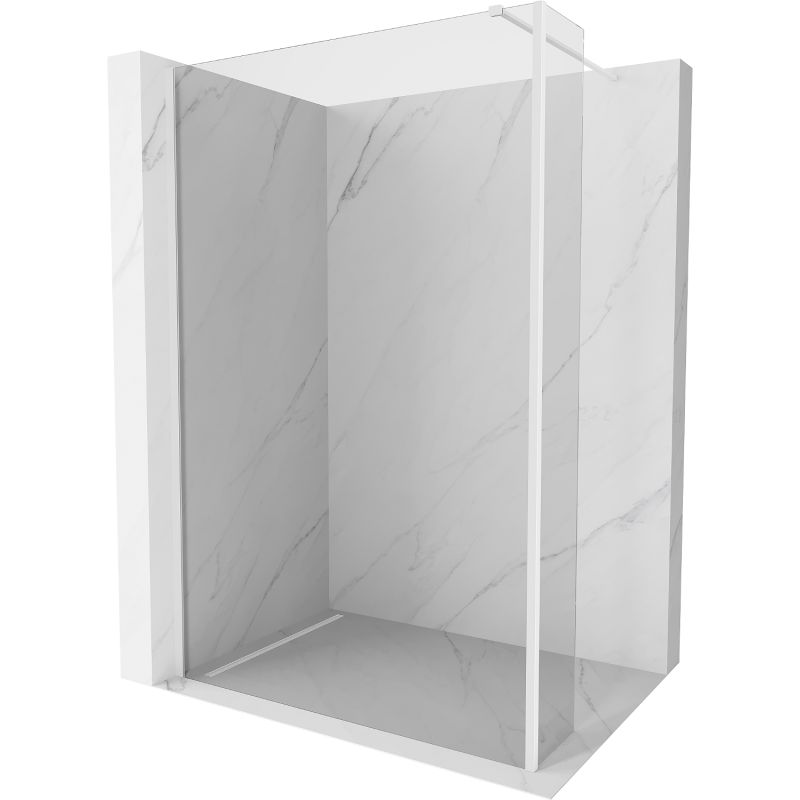 Ścianka prysznicowa walk-in Mexen Kioto transparent biała 155x40 cm 800-155-212-20-00-040 1 szt.