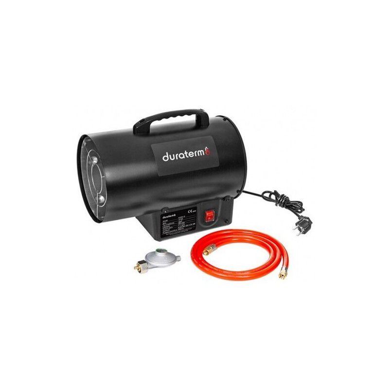 Nagrzewnica gazowa NGDR10 Duraterm z wężem i reduktorem zestaw 1 szt.