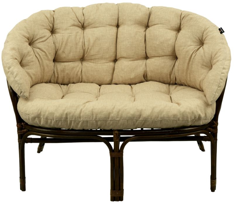 Poduszka na sofę rattanową wiklinową AMPO beżowy 1 szt.