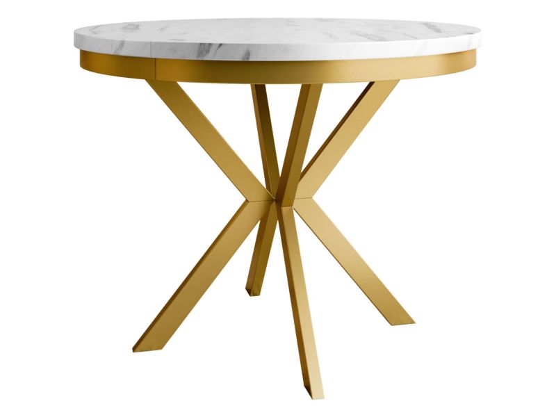 Stół MIRJAN 24 Edder 90 złoty + marmur bianco 1 szt.