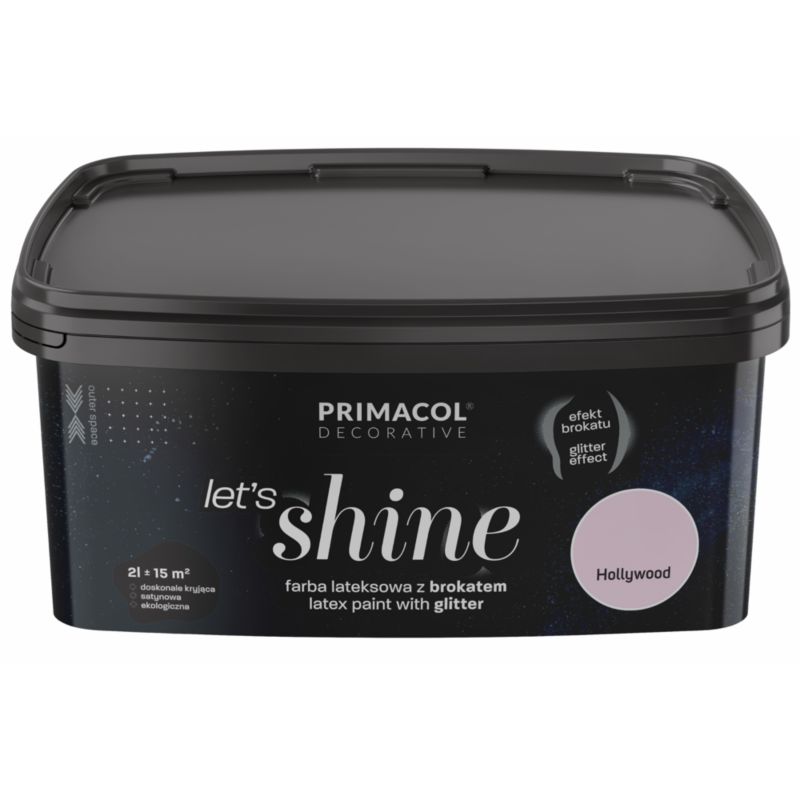 Farba dekoracyjna Primacol Let's Shine Hollywood jasna różowa 2 l
