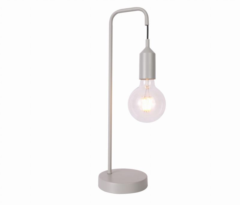 Lampa stołowa Candellux Laren szara 1 x E27 x 40W IP20 wym: 46 x 13 x 15 cm metal - 1 szt.