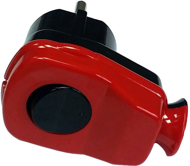 Wtyczka PCE z wyłącznikiem 0-1 czerwona