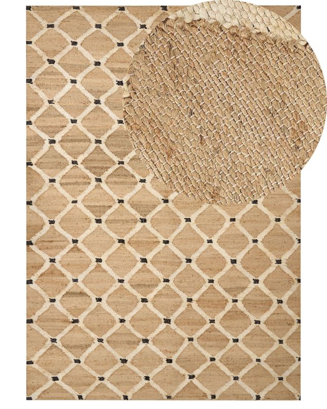 Dywan z juty 160 x 230 cm beżowy Kalekoy 1 szt.