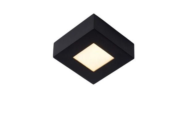 Plafon Lucide Brice czarno-biały LED 8W 3000K 461lm IP44 wym: 3,9 x 10,8 x 10,8 cm akryl - 1 szt.