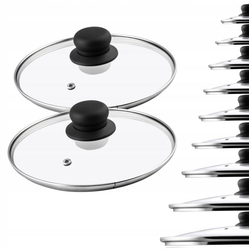 Pokrywka KADAX Szklana 20cm Żaroodporna Uniwersalna 2szt