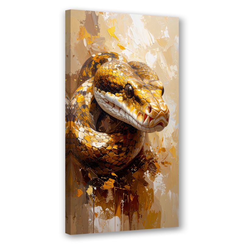 Obraz nowoczesny do salonu biura Feeby Głowa Wąż Gady Zwierzęta 60x120cm 1szt