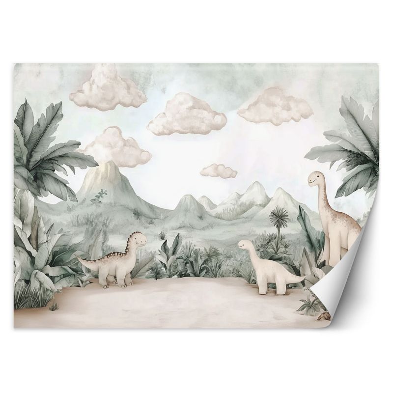 Fototapeta Feeby Dinozaury Jurajski świat w pastelach 350x245 1 szt