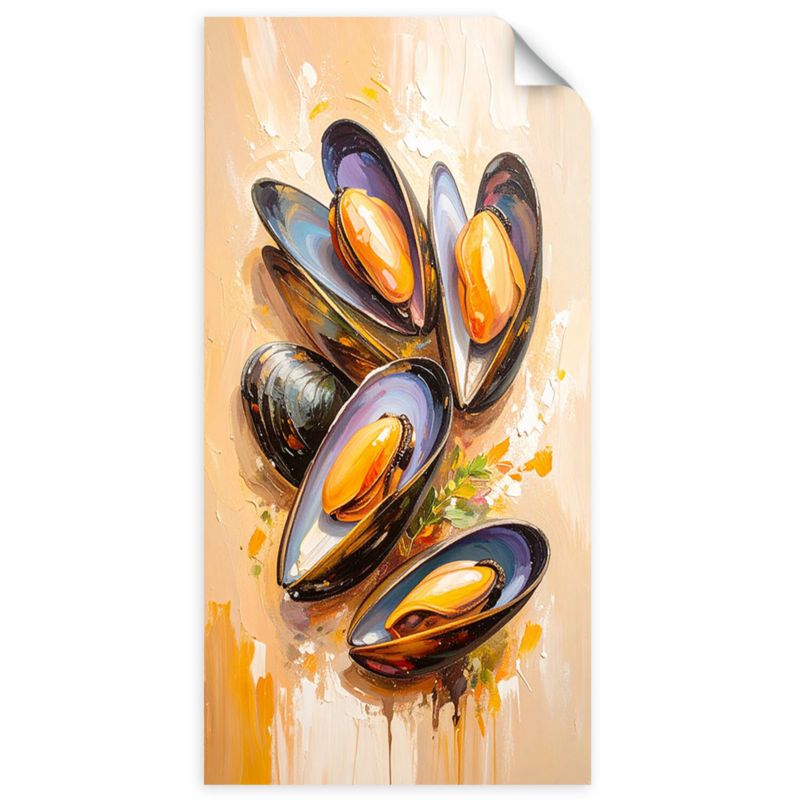 Naklejka samoprzylepna Feeby Małże Owoce morza Sushi 50x100cm 1szt