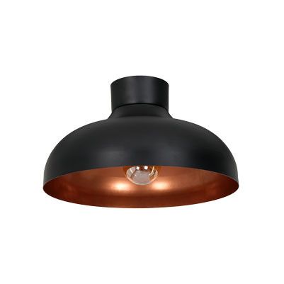 Lampa sufitowa wisząca Luminex Basca czarny mat-miedź wym: 21 x 40 x 40 cm 1xE27 x 15W 1 szt.