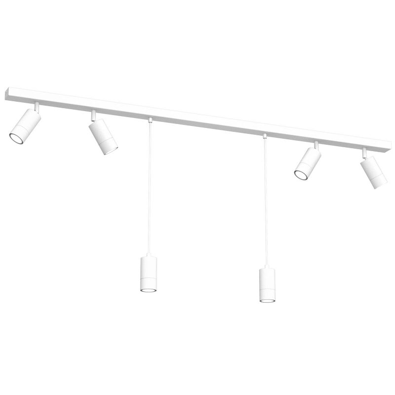 Lampa sufitowa Luminex Link biały mat Listwa z lampami 6 x GU10 x 8W wym: 110 x 150 x 6 cm - 1 szt.