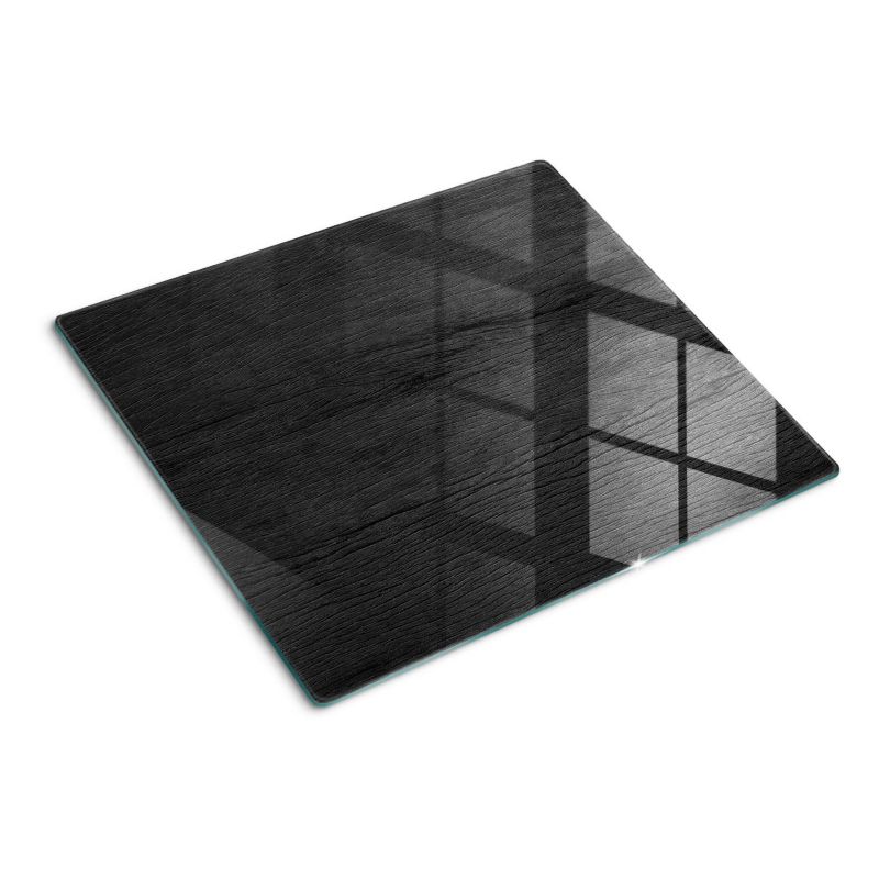 Deska szklana Tulup 60x52 cm Czarny Drewno Deska 1 szt.