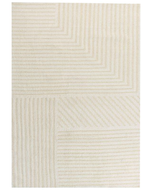 Dywan wełniany 160 x 230 cm beżowy Abegum 1 szt.