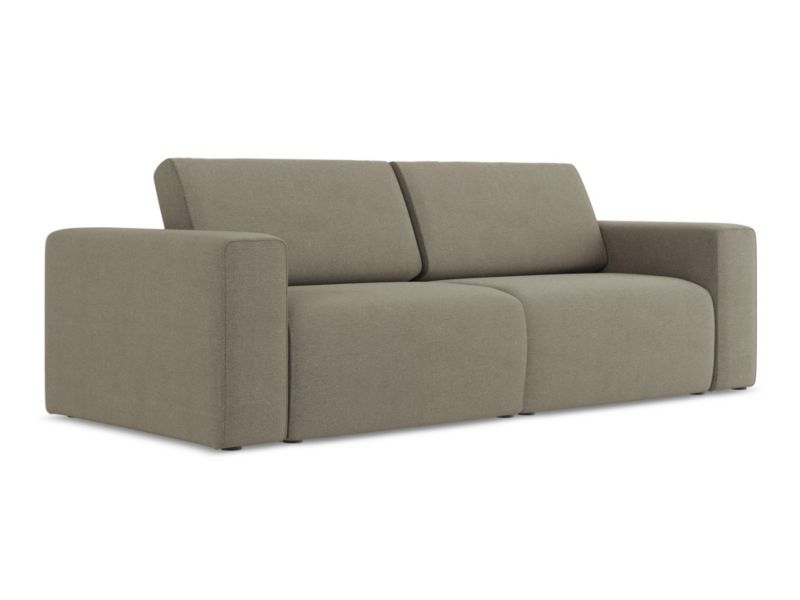 3-osobowa kanapa modułowa LaMiaSofa CASERTA z tkaniny strukturalnej 224x103 cm ciemny beż 1 szt.