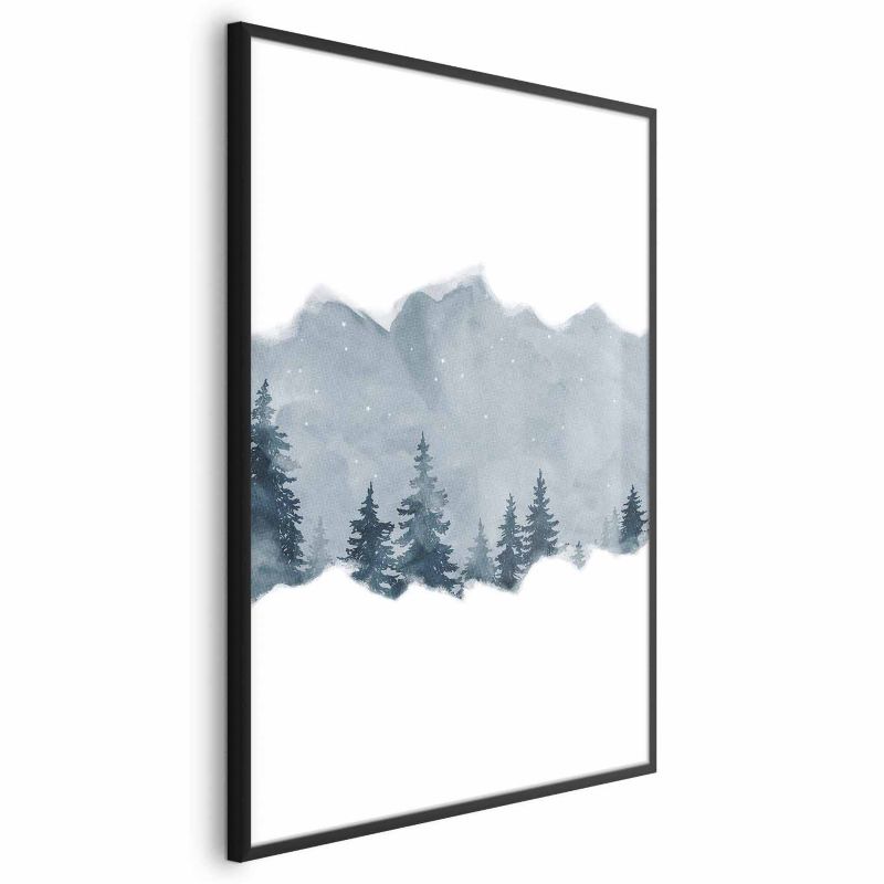 Plakat Artgeist Wycinek Syberii 60x90 cm z ramą czarną bez marginesu 1 szt