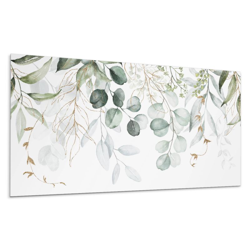 Panel samoprzylepny Wallfluent 100x50 cm Subtelne wzory liści i gałązek 1 szt.