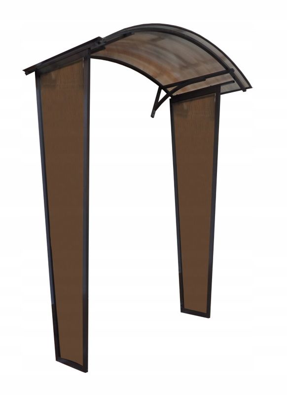 Ścianka daszku łukowego Scala 180x50x30 cm poliwęglan dymny 1 szt.