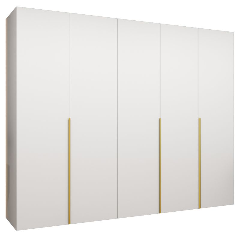 Szafa uchylna otwierana ALICANTE 1 250 wys 202 cm Biały + Złoty 1 szt