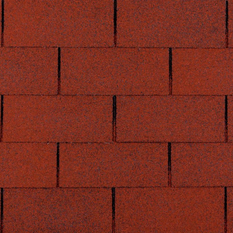 Płytki bitumiczne Timbela 3 m2, Trio T-RED, lekkie i wodoodporne gonty, 1 paczka