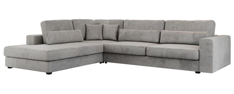 Narożnik MKS Meble SAVONA L strona lewa jasnoszary welwet 1szt.