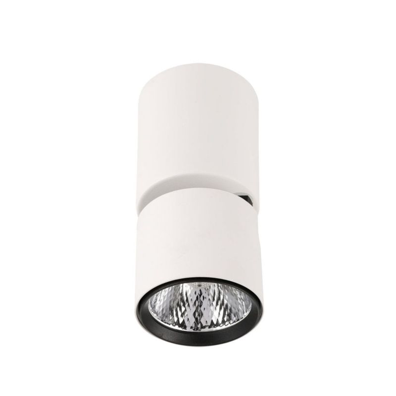 Reflektor sufitowy Italux Boniva biało-czarny LED 5W 3000K 300lm IP20 wym: 6,5 x 6,5 cm metal - 1 szt.