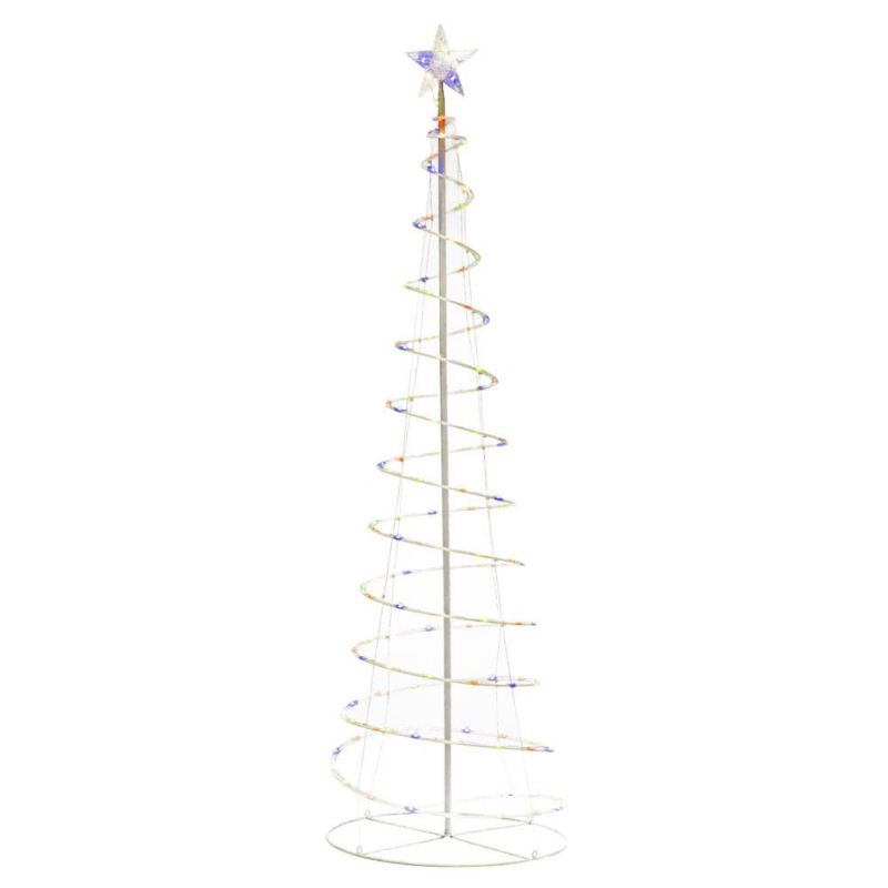 Choinka zewnętrzna LED Mirpol z gwiazdą kolorowa 1 szt.