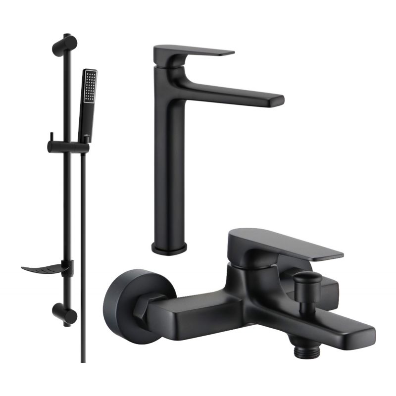 Zestaw wannowy Mexen Lynx czarny 745913DF72-70 1 szt.