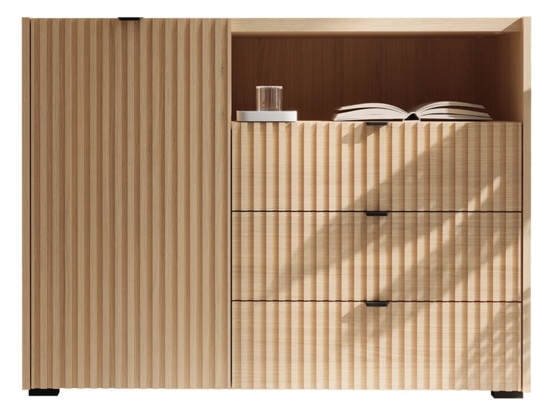 Komoda pokojowa MIRJAN 24 Cyliza dąb vicenza bielona 1 szt.