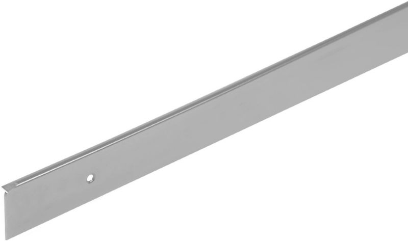 Listwa boczna do blatów Cezar aluminiowa prawa 22 mm srebrna