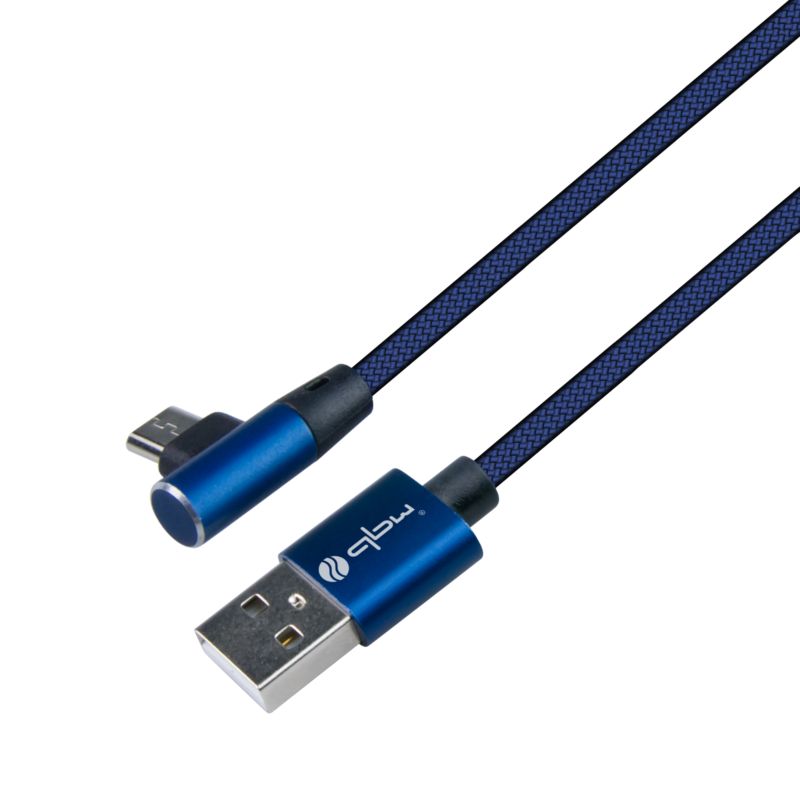 Przewód DPM Solid USB A - mikro USB 1 m niebieski
