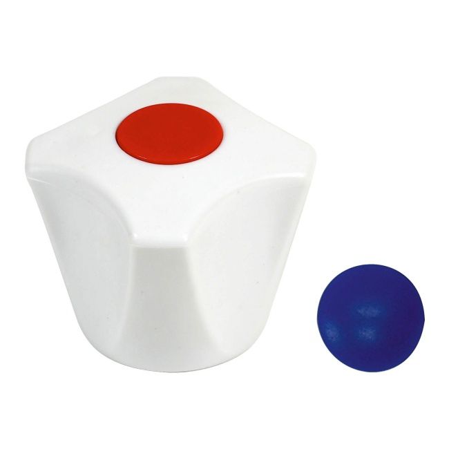 Pokrętło baterii Tycner 1/2" wieloklin kwadratowe białe