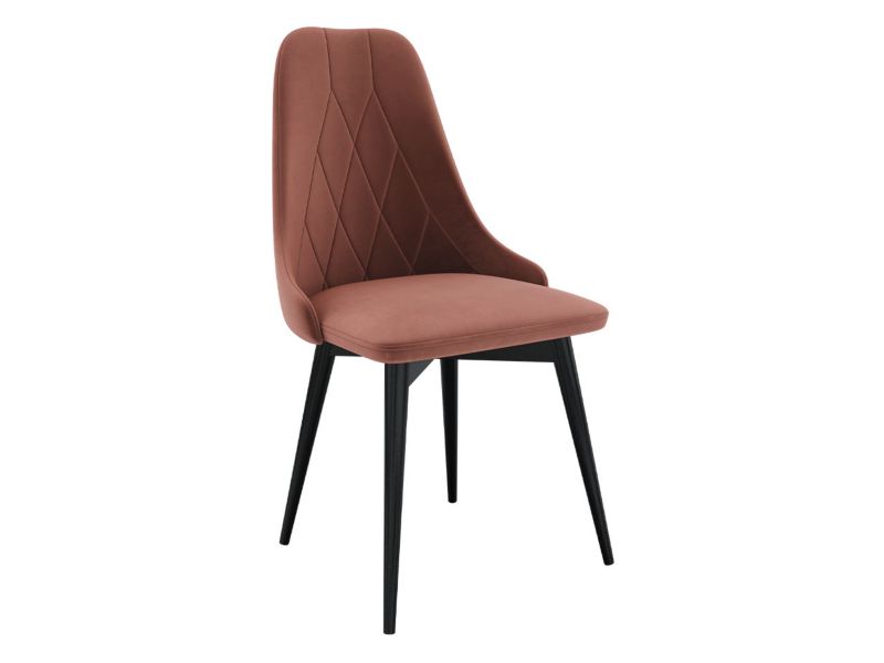 Krzesło MIRJAN 24 S91 czarny + różowy 1 szt.