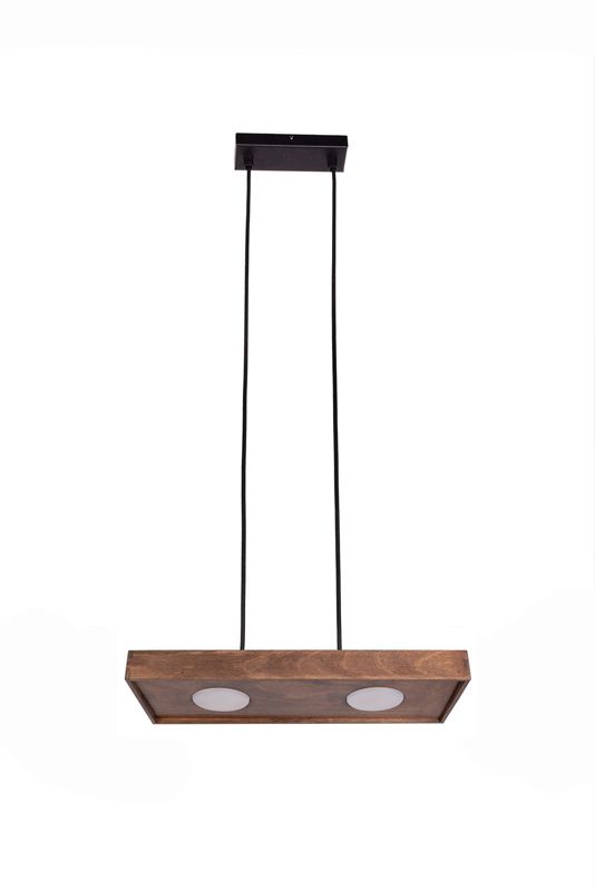 Lampa wisząca Sigma Lighting Soul 8481 ciemne drewno styl klasyczny 2xGX53 x 1 szt.