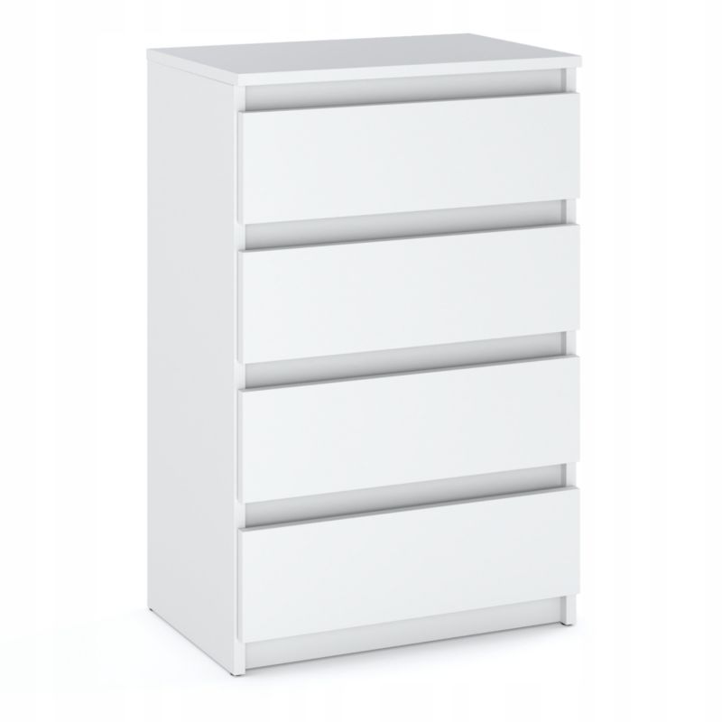 Komoda Z 4 Szufladami Stiv-Meble Biały Mat Szafka 60X33,5X92,5 Cm 1Szt.