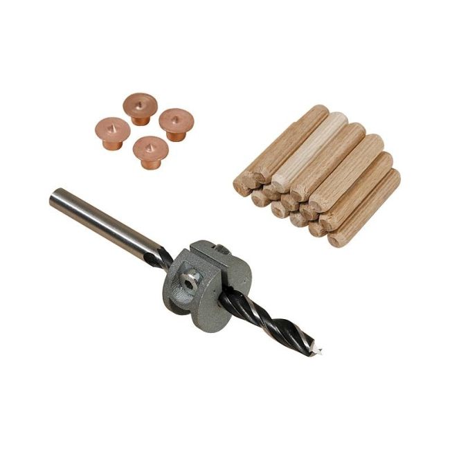 Znaczniki do połączeń kołkowych wiertło kołki 8 mm zestaw wolfcraft 2917000