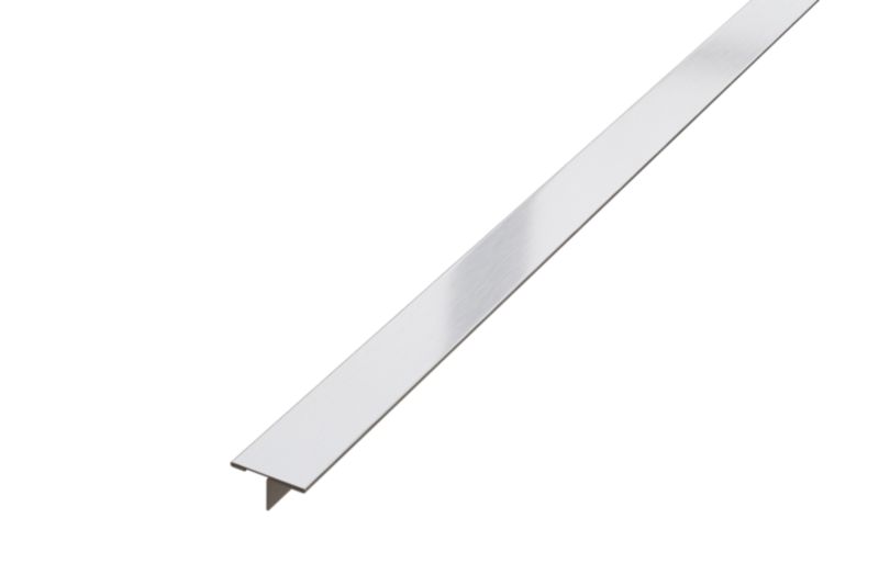 Profil fugowy spoinowy T Lambro ozdobny teownik srebrny matowy 2cm x 270cm 1 szt.